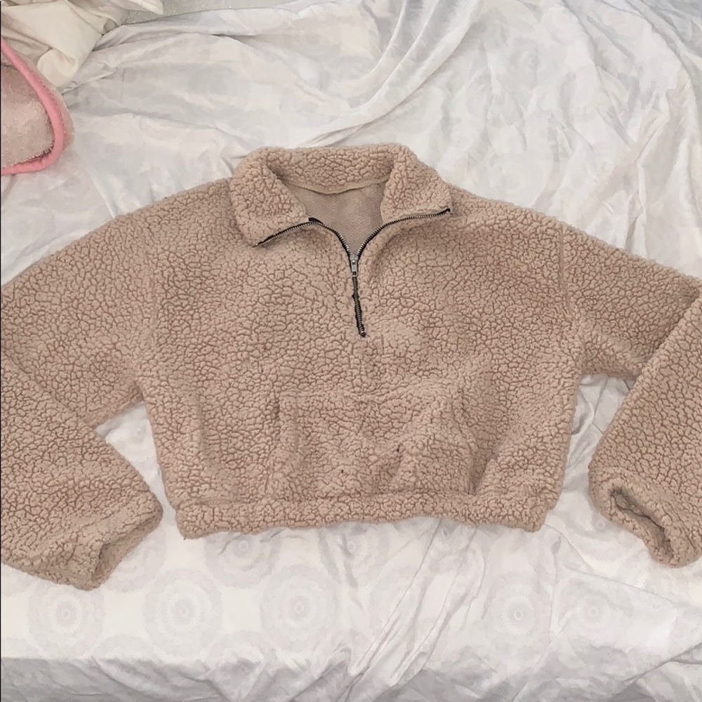 Cropped Teddy jacket